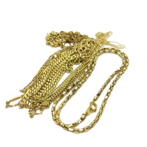 18金(K18) アクセサリー ネックレス 7点 買取相場