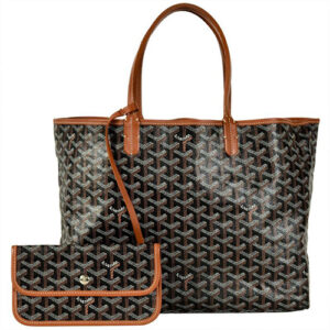 ゴヤール(GOYARD) トートバッグ サンルイPM ブラウン PVC ポーチ付 Bランク 買取相場