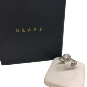 グラフ(GRAFF) アイコン D)0.54ct F VVS2 EX K18WG リング 鑑定書有 買取相場