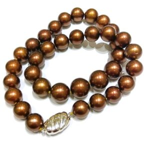 ショコラパール(11.1~13.3mm) K14WG ネックレス 買取相場