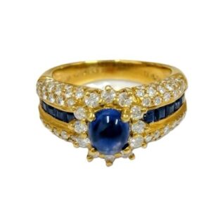 サファイア S(1.08ctメレダイヤMD0.53ct K18 リング 買取相場