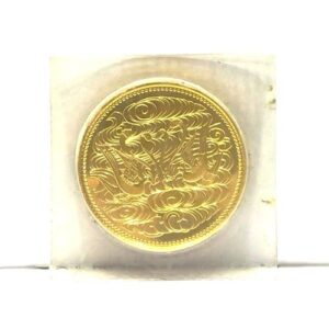 24金(K24) 記念品 天皇陛下御座位60年記念10万円金貨 買取相場