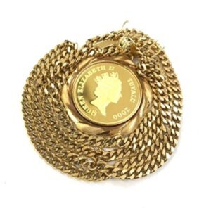 24金(K24) 18金(K18) コンビ ホープ金貨 1/10oz ネックレス 買取相場