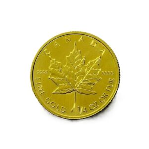 24金(K24) 投資用地金 メイプルリーフ金貨 1/4OZ 1枚 買取相場
