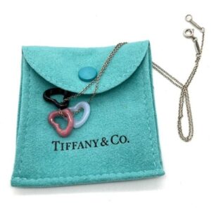 ティファニー(Tiffany＆Co) SV925 オープンハート ネックレス 3連カラーストーン Bランク 買取相場