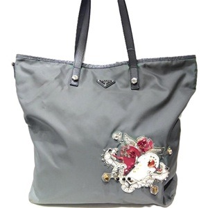 プラダ(PRADA) トートバッグ スネークビジュースタッズ B4605C ナイロン ABランク 買取相場