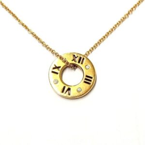 ティファニー(Tiffany&Co.) ネックレス アトラス サークル 750 4Pダイヤ Bランク 買取相場