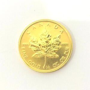 24金(K24) 投資用地金 メイプルリーフ金貨 1/4オンス 買取相場