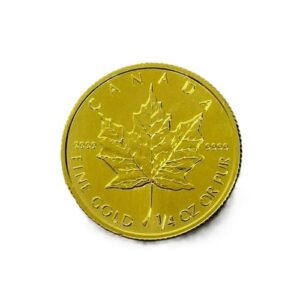 24金(K24) 投資用地金 メイプルリーフ金貨1/4オンス 買取相場