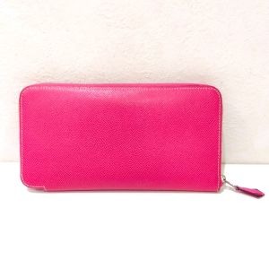 エルメス(HERMES) 長財布 アザップロングシルク ピンク Bランク 　買取相場