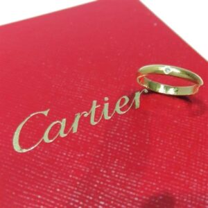 カルティエ(Cartier) 750 ウェディングリング 1Pダイヤ Bランク 買取相場
