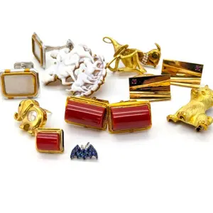 18金アクセサリーブローチカフス買取実績画像