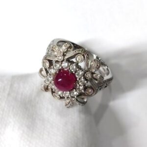 ルビー R(1.21ct ダイヤモンド MD(0.73ct Pt900 リング 買取相場