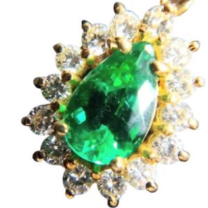 エメラルドE(0.42ct MD(0.18ct K18 トップ 買取相場