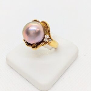 パール12.65ｍｍ K18 リング 買取相場