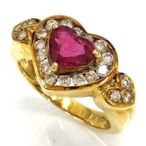 ルビー R(0.2ct MD(0.4ct K18 リング 買取相場