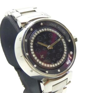 ルイ・ヴィトン(Louis Vuitton) タンブール ディスク アマラント ディアモンMM Q1319 クォーツ時計 Aランク 買取相場