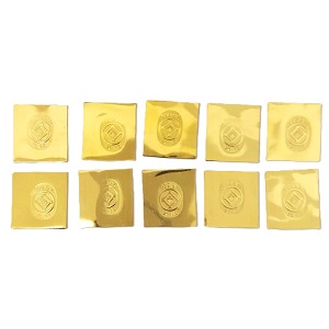 24金(K24) 歯科材料 歯科板金10枚 買取相場