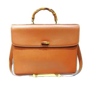 グッチ(GUCCI) ブリーフケース バンブー 015-01-3304 ブラウンレザー Bランク 買取相場