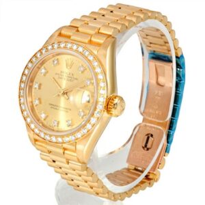 ロレックス(ROLEX) デイトジャスト 69138G R番台 シャンパン文字盤 K18YG 10P ダイヤモンドベゼル ABランク 買取相場