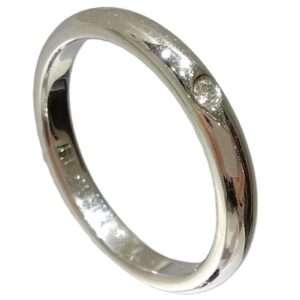 ティファニー(Tiffany＆Co) PT950 スタッキングバンドリング 1Pダイヤ Bランク 買取相場