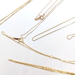 18金(K18) アクセサリー ネックレス5点 買取相場