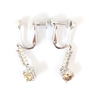 ダイヤモンド D(0.5ct ブラウンダイヤ SI2 MD(0.07ct K14WG/K18WG イヤリング 買取相場