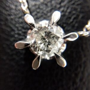 ダイヤモンド D(0.40ct I1 FR Pt850 ネックレス 買取相場