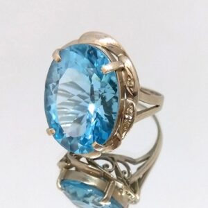 トパーズ T(21.0ct メレダイヤモンドMD(0.02ct PT900 リング 買取相場