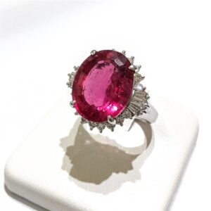 ピンクトルマリン MD8.55ct 0.72ct PT900 リング 買取相場