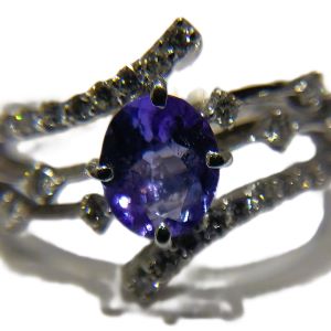 サファイア S(0.5ct ダイヤモンド MD(0.23ct K18WG リング 買取相場