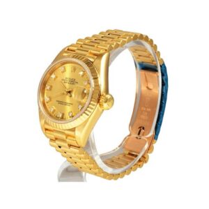 ロレックス(ROLEX) デイトジャスト L番 腕時計 シャンパン文字盤 金無垢 10Pダイヤ レディース ABランク 買取相場