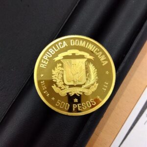 24金(K24) ドミニカ500ペソ 金貨 買取相場