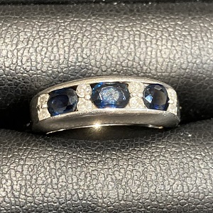 サファイア S(0.47ct ダイヤモンド MD(0.55ct PT900 リング 買取相場