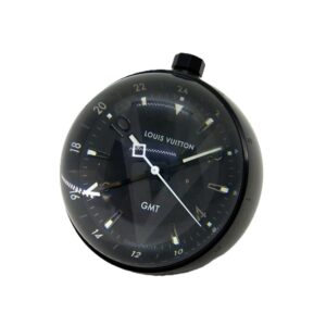 ルイ・ヴィトン(Louis Vuitton) タンブール オールブラック テーブルクロック GMT Q1Q000 黒文字盤 クォーツ SS×ラバー Aランク 買取相場