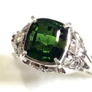 トルマリン T(推定6ct ダイヤモンド MD(推定0.2ct Pt850 リング 買取相場
