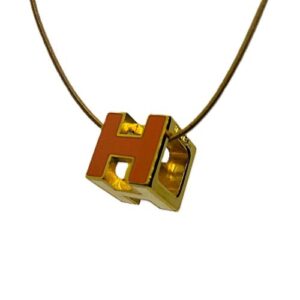 エルメス(HERMES) Hキューブカージュドアッシュオレンジ ネックレス Aランク 買取相場