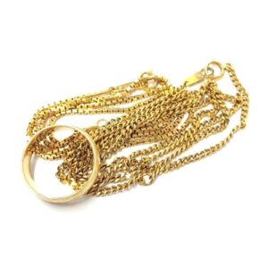 18金(K18) アクセサリー ネックレス リング 買取相場