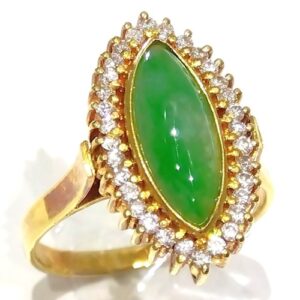 ジェダイト J(1.12ct MD0.26ct K18 リング 買取相場