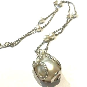 パール P(9.8㎜ ダイヤモンド MD(0.6ct PT950 ネックレス買取相場-町田店(東京都町田市)｜宝石買取実績