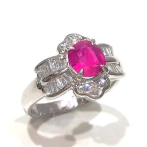 ルビー R(1.14ct ダイヤモンド MD(0.41ct Pt900 リング 買取相場