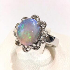 プラチナ900(Pt900) リング オパール3.0ct MD0.07ct 買取相場