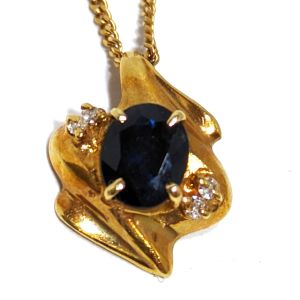 ブルートパーズ BT(石目無し 推定3ct前後 ネックレス K18 買取相場