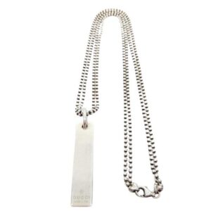 グッチ(GUCCI) SV925ダブルボールチェーン プレート ネックレス Aランク 買取相場