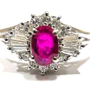 ルビー R(0.43ct メレダイヤ MD(0.17ct メレダイヤ MD(0.13ct PT900 リング 買取相場