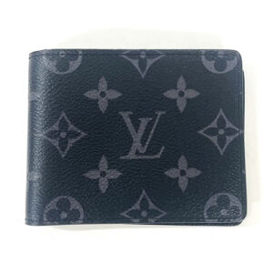 ルイ・ヴィトン(LOUIS VUITTON) 二つ折り財布 ポルトフォイユ・スレンダー モノグラムエクリプス M62294 Bランク 買取相場