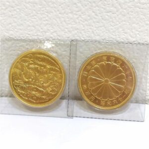 24金(K24) 投資用地金 天皇陛下御在位記念60年記念10万円金貨 2枚 買取相場