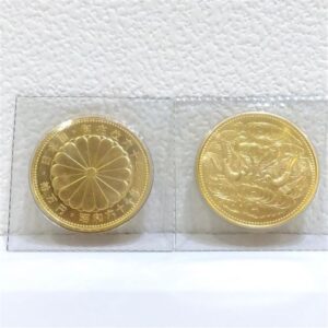 24金(K24) 投資用地金 天皇陛下御在位記念60年記念10万円金貨 2枚 買取相場