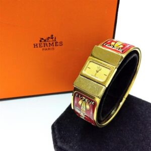 エルメス(Hermès) ロケ L01.201 七宝焼き クオーツ時計 Bランク 買取相場