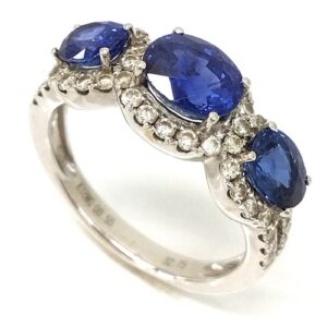 サファイア MS(2.75ct メレダイヤ MD(0.55ct K18WG リング 買取相場-天王寺あべの店(大阪府大阪市) | ジュエリー買取実績